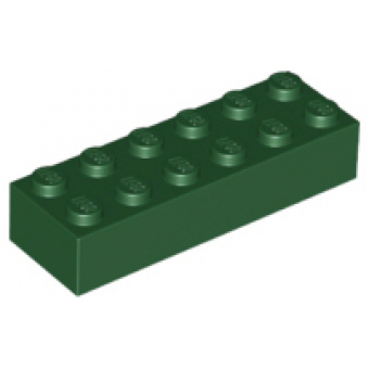 Steen 2x6 Dark Green